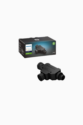 Philips Hue Outdoor T-Plug Bağlantı Aparatı Siyah, Hava Şartlarına Dayanıklı