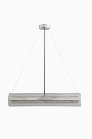 Frame Pendant Lamp Fat Chrome LED, Dekoratif Tasarım Sarkıt Aydınlatma