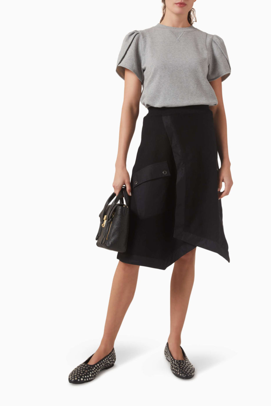 Tulip French Terry Crop Kadın Sweatshirt