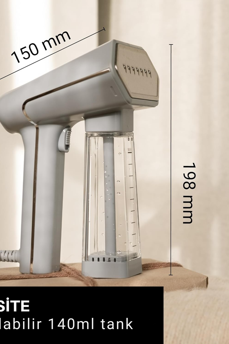 SN20GW S-Nomad Seyahat Buharlı Ütü, 1600W, 25g/dk Buhar