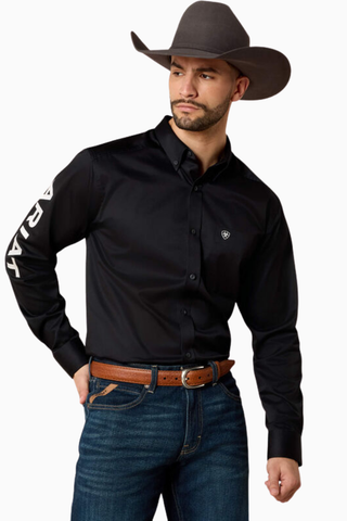 Team Logo Erkek Slim Fit Western Gömlek