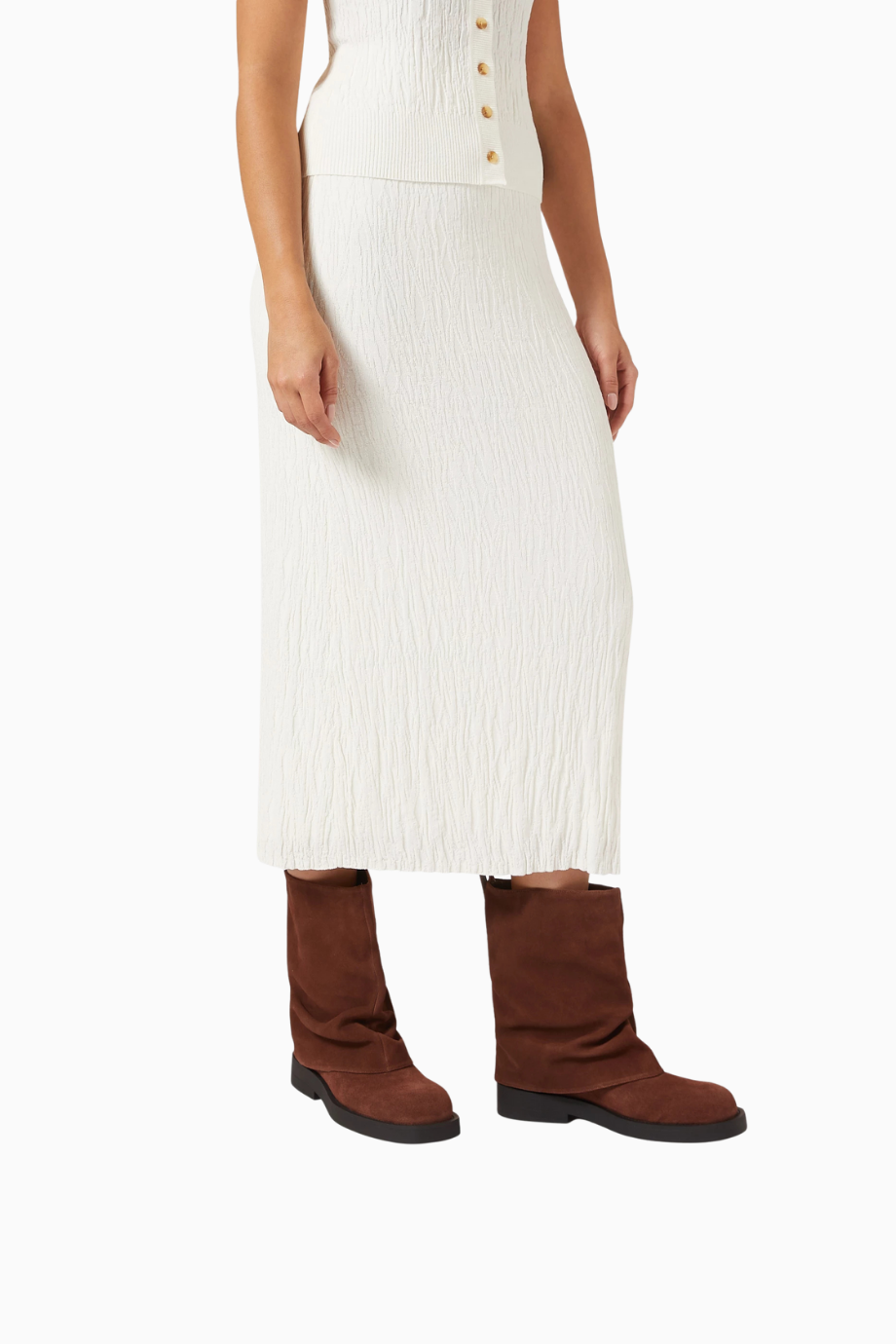 Keira Cloak Koyu Kahverengi Suede, Gaiter Detaylı Modern Ankle Bot