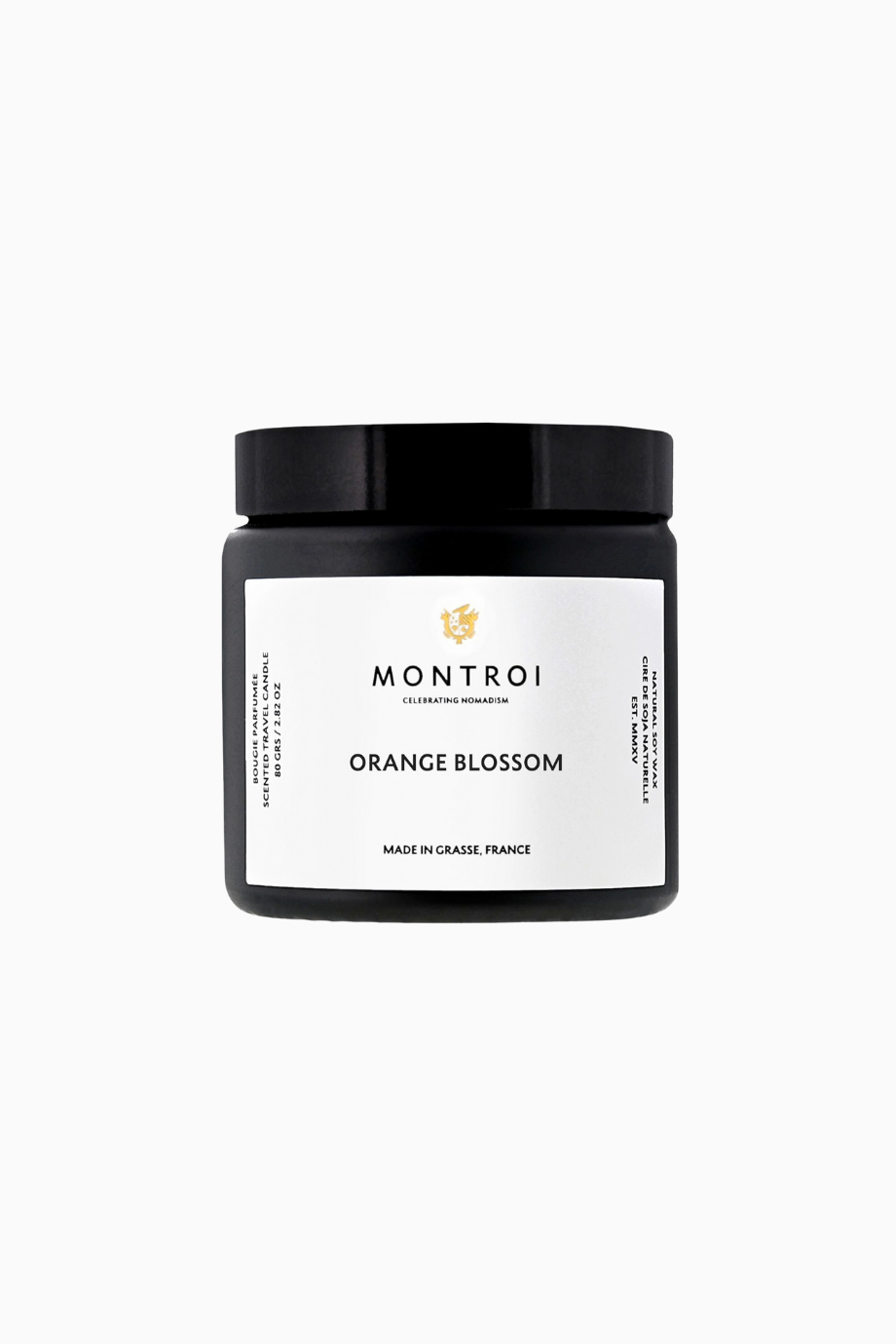 Orange Blossom Travel Candle Lüks Seyahat Mum, Ferahlatıcı Narenciye Kokusu