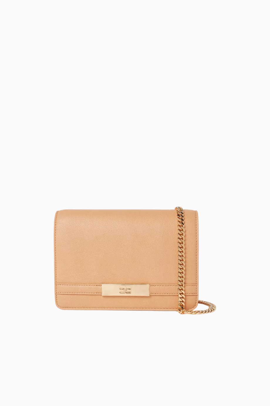 Altın Zincir Detaylı, Lüks Faux Deri Flap Omuz Çantası