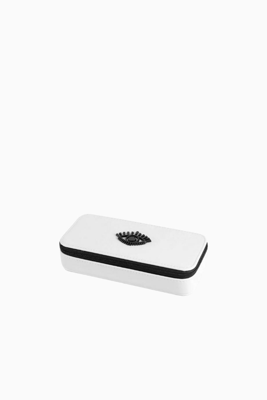 MA Minimalist Vanity Case, Beyaz Lüks Deri Makyaj Çantası