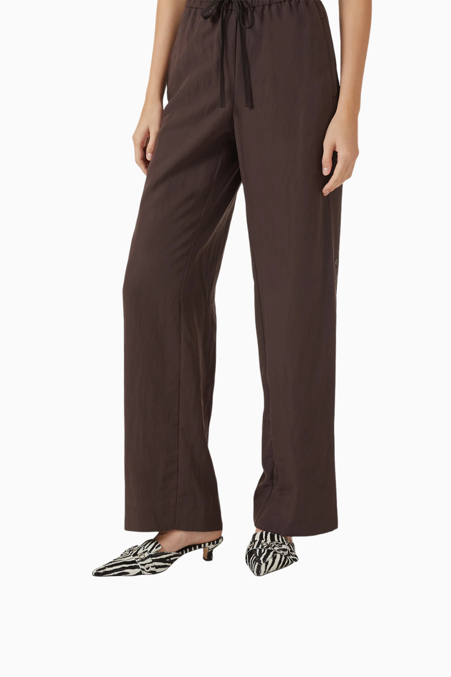 Danielle Zebra Baskılı Ponyhair Mules, El Yapımı İtalyan Tasarımı