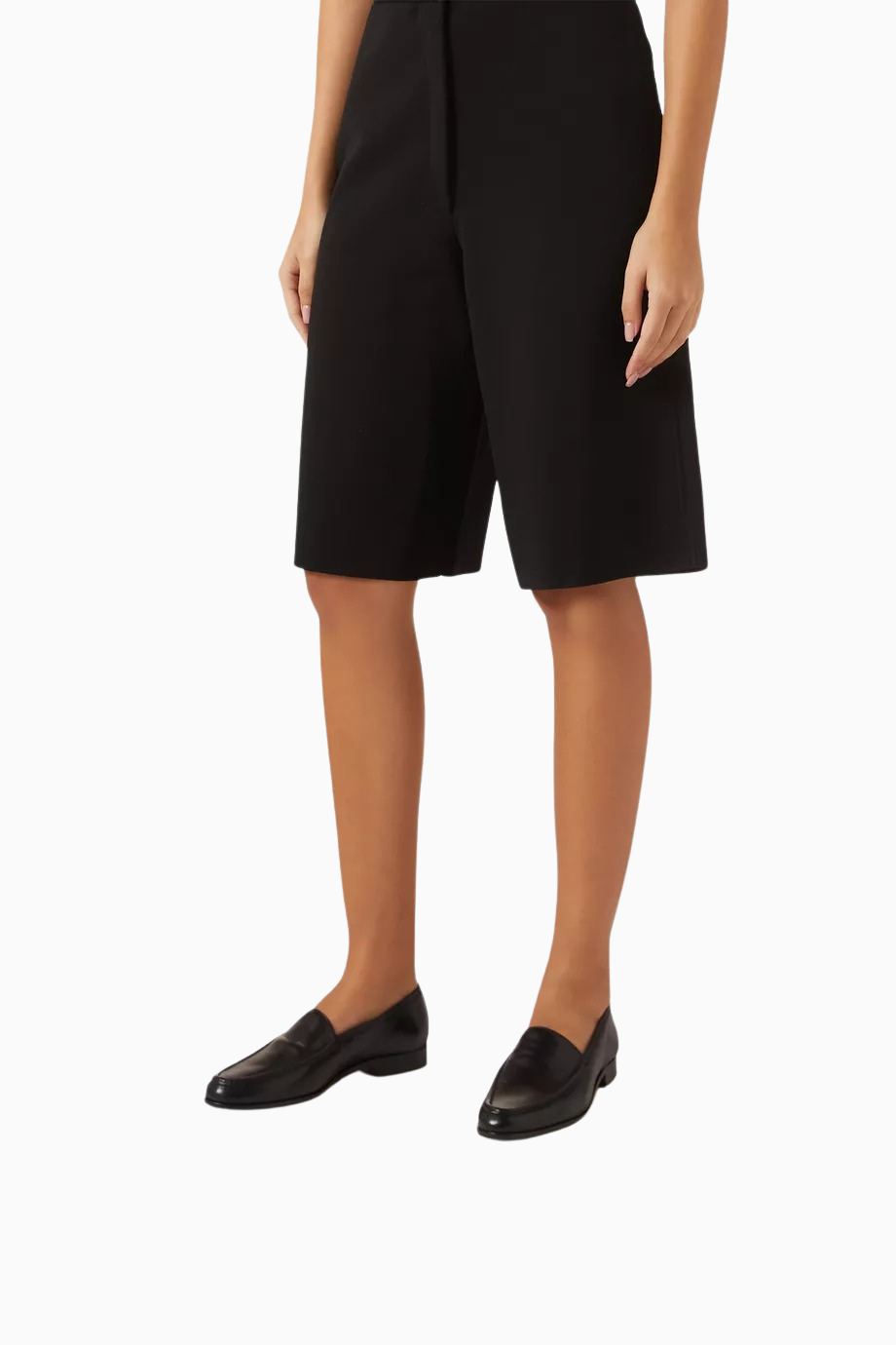 Gomper Loafers, Siyah Deri, Kapalı Yuvarlak Burun, El İşçiliği, Portekiz Yapımı