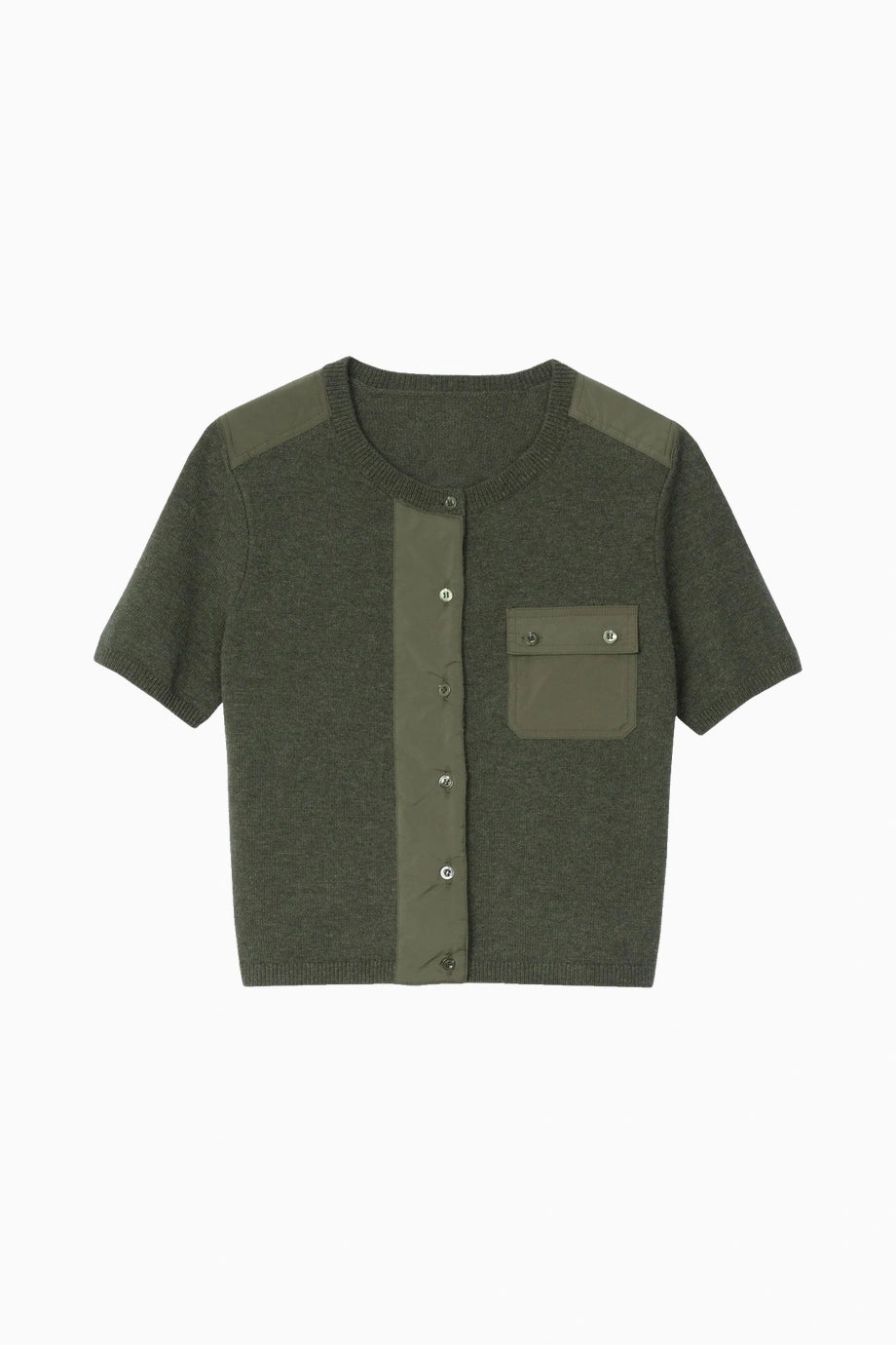 Merino Yün Surplus Triko Kadın Üst T-shirt